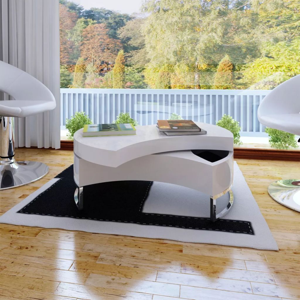 vidaXL Coffee Table Shape-Adjustable Side End Couch Storage Table Multi Colors
