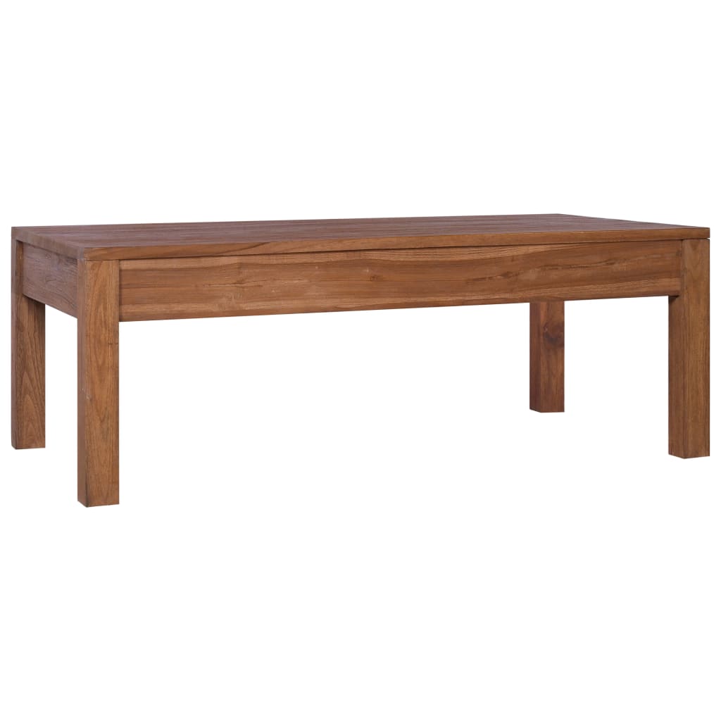 vidaXL Coffee Table 43.3"x23.6"x15.7" Solid Teak Wood
