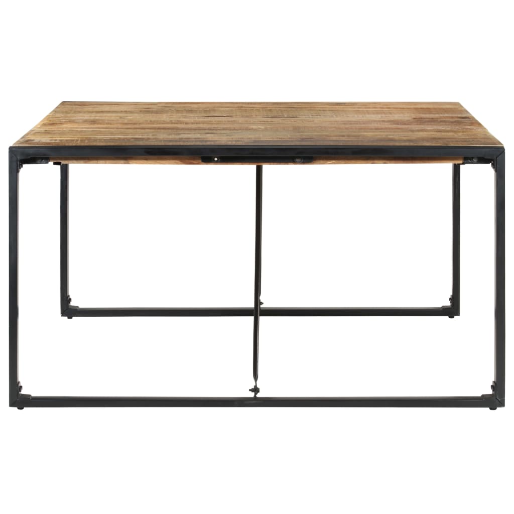 vidaXL Dining Table 55.1"x55.1"x29.5" Rough Mango Wood