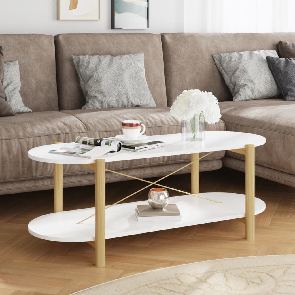 vidaXL Coffee Table Living Room End Table Accent Sofa Table Engineered Wood