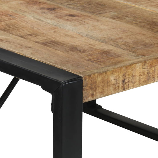vidaXL Dining Table 55.1"x55.1"x29.5" Rough Mango Wood